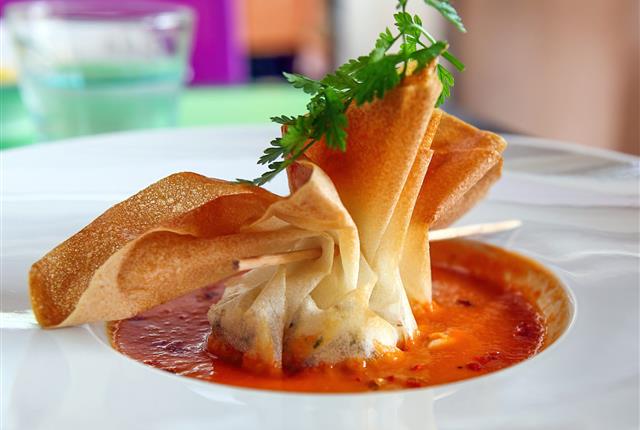 Dish served at the Restaurant O'33 and Restaurant Les Tilleuls in Nissan-Lez-Ensérune