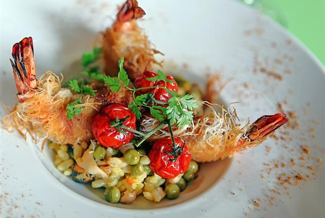 Dish served at the Restaurant O'33 and Restaurant Les Tilleuls in Nissan-Lez-Ensérune